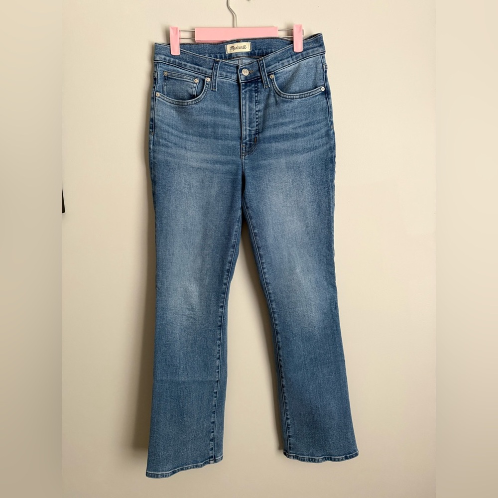 Madewell women’s midrise kick out jeans 28T tall